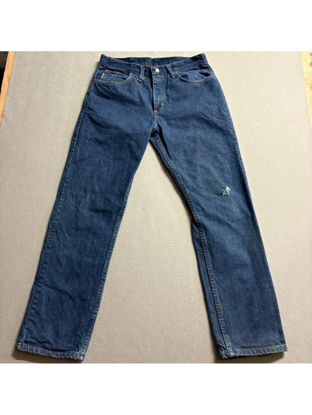 Bulwark FR Flame Resistant Jeans Mens 34x32 Blue Denim Work Pants CAT 2 NFPA